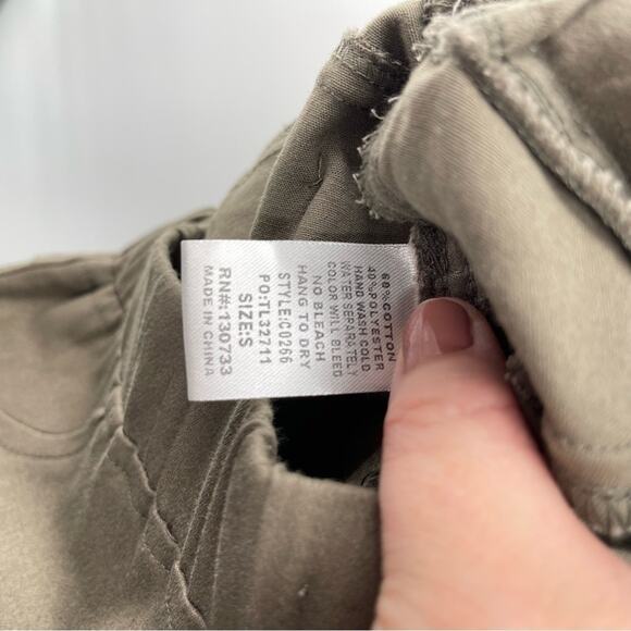 Umgee Khaki Moto Style Deep Tan Cotton Blend Stretch Pull On Jeggings Size Small - Picture 12 of 12